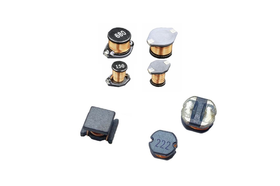 High current open magnetic circuit construction SMD power inductor